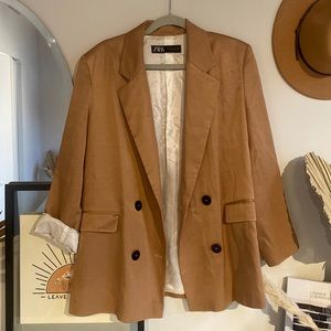 Camel Zara Blazer